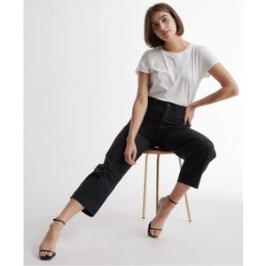 Quince High-Waist Wide Leg Crop